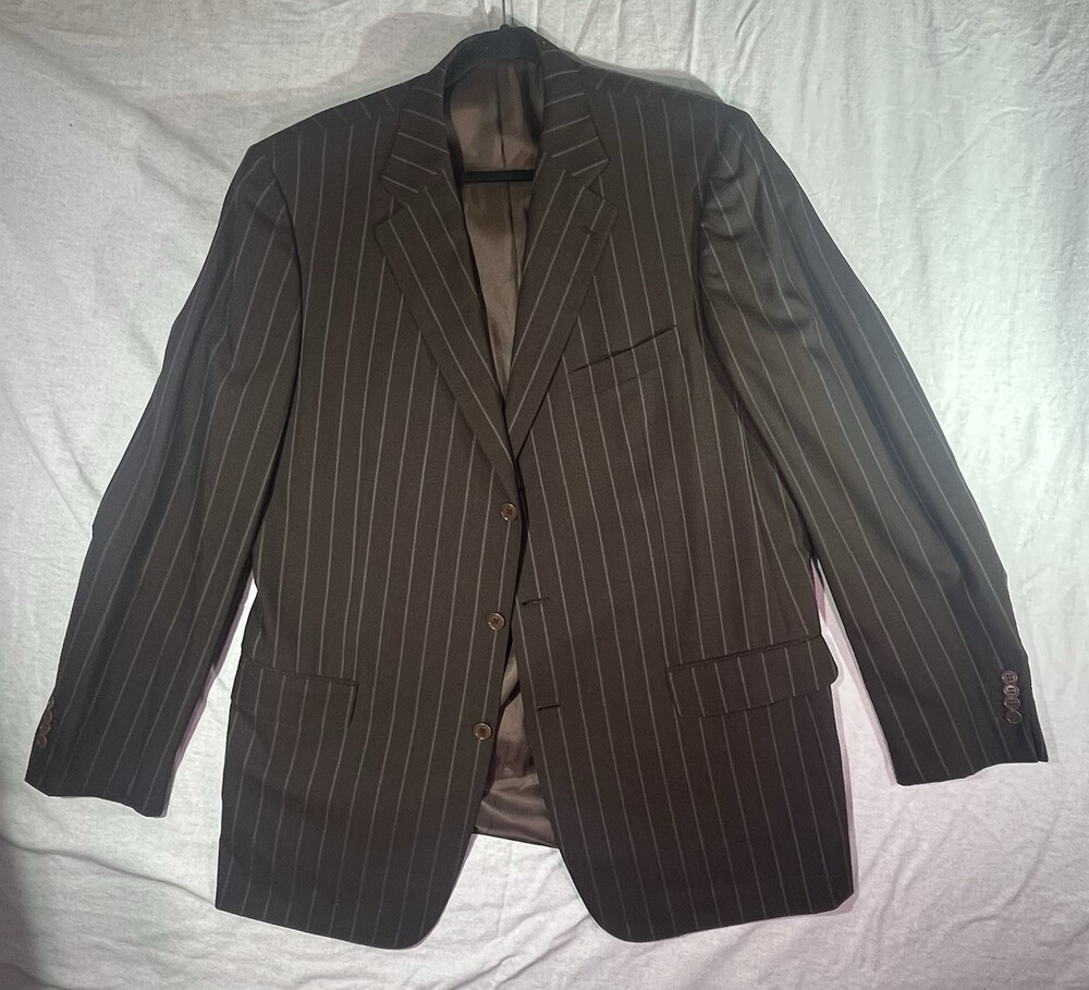 Ermenegildo Zegna Men’s 100% Wool Italy Made For Neiman Marcus 2 Piece Suit NICE